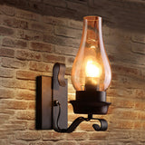 Style américain rétro mur lampe personnalité simple créatif restaurant chambre couloir escalier en fer forgé applique murale