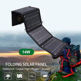 TD® Panneau de charge solaire Portable sac pliant 28W alimentation de secours extérieure panneau de charge photovoltaïque