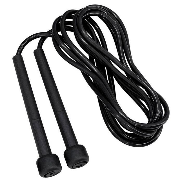 TD® 2.8m réglable cordes à sauter corde à sauter Sports perdre du poids exercice maison gymnastique Cros - Modèle: Black