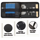 34 pièces plus un ensemble de crayons de dessin de carnet de croquis kit de croquis art papeterie ensemble de fournitures sco
