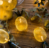 TD® Guirlande Lumineuse 3M 20 Ampoules Guirlande lumineuse LED à Piles Petites Ananas pour Fête Noël Mariage Anniversaire Soirée Cha