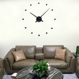 TD® Nordique moderne minimaliste bricolage horloge numérique créative longue horloge aiguille heure horloge murale accessoires