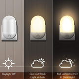 TD®  LED Lampe de Nuit Murale Automatiqu avec Capteur Crépusculaire Eclairage pour Chambre de Bébé Salon Garage et