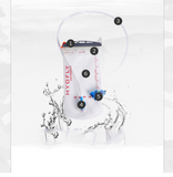 Sports de plein air vessie d'eau cyclisme alpinisme pression sac d'eau potable doublure à ouverture complète 1.5L sac d'eau p