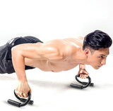 TD® Support de push-up en tube d'acier en forme de S exercice muscle de la poitrine bras muscle stabilité antidérapante sports d'int