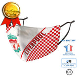 TD® Masque de soie de glace en plein air équitation écran solaire impression football anti-poussière mode respirant masque mince XKZ