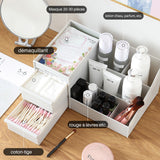 TD® Dortoir bureau boîte de rangement cosmétique tiroir en plastique produit de soin de la peau coiffeuse ménage support anti-poussi
