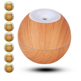 TD® Diffuseur d'arôme de grain de bois USB humidificateur à ultrasons coloré 5V Purification d'air cadeau diffuseur d'arôme de voitu