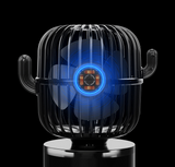 INN® Mini Ventilateur de Table Portable USB Cactus - 3 Vitesse Réglable - Rotation à 80° - Silencieux & Oscillant Ventilateur à Main