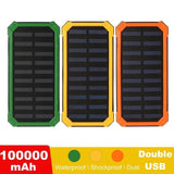 TD® Batterie externe appareil portable téléphone tablettes PC 10000 mAh anti choc anti poussière rechargement multiple 2 ports USB