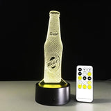 TD® Lampe optique poser décoratif tactile 7 couleurs illusion optique - modèle bouteille - faible consommation câble USB prise secte