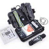 TD® Kit Survival Set 13 en 1 Kits de survie d'urgence en plein air outil multifonctions Outil de survie pour randonnée