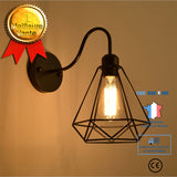 TD® Rétro Lampe Murale Applique Intérieur Lumière Industriel Fer Abat-jour Diamant Chambre Couloir Restaurant