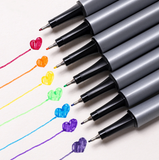 Stylo couleur 20 couleurs 3 angle tige crochet ligne stylo 0.4mm fin signe beaux-arts couleur crochet ligne stylo peinture pa
