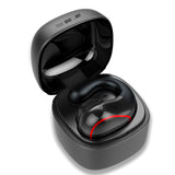 TD® Casque Bluetooth sans fil pas intra-auriculaire simple oreille mini sans fil conduite microphone de sport à conduction osseuse