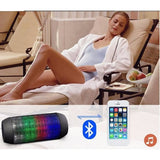 TD® Haut-parleur pulsé LED / Enceinte Lampe Lanterne Speaker Electronique Bluetooth-Blanc / LED multicolore / Son claire et fluide