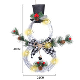 TD® Fournitures de Noël décoration de la maison guirlande de noël pendentif lumière LED guirlande charme anneau de rotin de noël