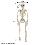 TD® Halloween decoration halloween Squelette Squelette 40cm Simulation Humain Squelette En Plastique Scène Arrangement Props