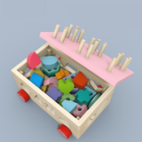 TD® Jouets éducatifs pour enfants intelligence glisser blocs de construction voiture forme géométrique boîte d'intelligence