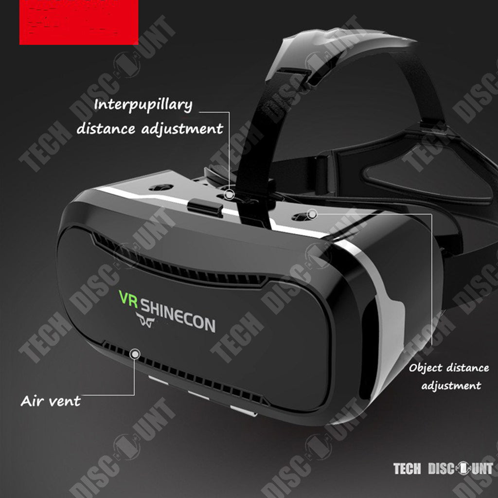 TD® Lunettes VR intelligentes G04A lunettes vr pour téléphone portable lunettes de jeu de réalité 3D casque poignée intelligente cad