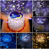 TD® Veilleuse Enfants Projecteur Etoiles - Lampe Enfant de Projection LED, Couleurs 35 Modes,Lampe d'Ambiance Cadeau Décoration