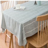 Nappe de table basse nordique tissu art coton et lin petite nappe fraîche nappe en lin