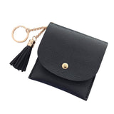 TD® Porte-Monnaie Femme Simple avec / Gland Franges Petite Taille Portefeuille/Porte-Cartes/ Porte-Clés Finitions Propres Chic