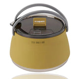 TD® Bouilloire pliante en plein air Portable Camping Silicone feu ouvert café thé Cassette poêle ustensiles de cuisine pliable Pot