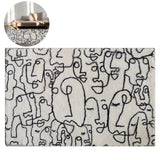 TD® Nordique ins imitation cachemire tapis salon chambre table basse couverture de chevet maison abstrait japonais tapis de sol