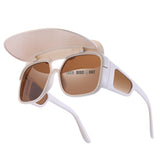 TD® Lunettes de soleil Monture complète  Monopièce Femmes Protection des yeux et protection solaire    Ajustables  Polarisées avec b