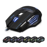 TD® Souris Gaming sans fil Réglable Personnalisable Filaire Détection Optique Apparence Gaming Lumière RGB Grande Qualité fonctionne