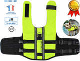 TD® gilet de sauvetage chien pour taille s petit animaux de compagnie chat fluorescent flottant moyen de flottaison sécurité domesti