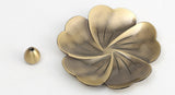 TD® Brûleur d'encens Porte-fleurs - Purificateur d'air en fleur rétro en cuivre pur
