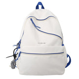 TD® Sac à dos lycée collège simple sac à dos pour ordinateur de campus universitaire de grande capacité en nylon hydrofuge scolaire