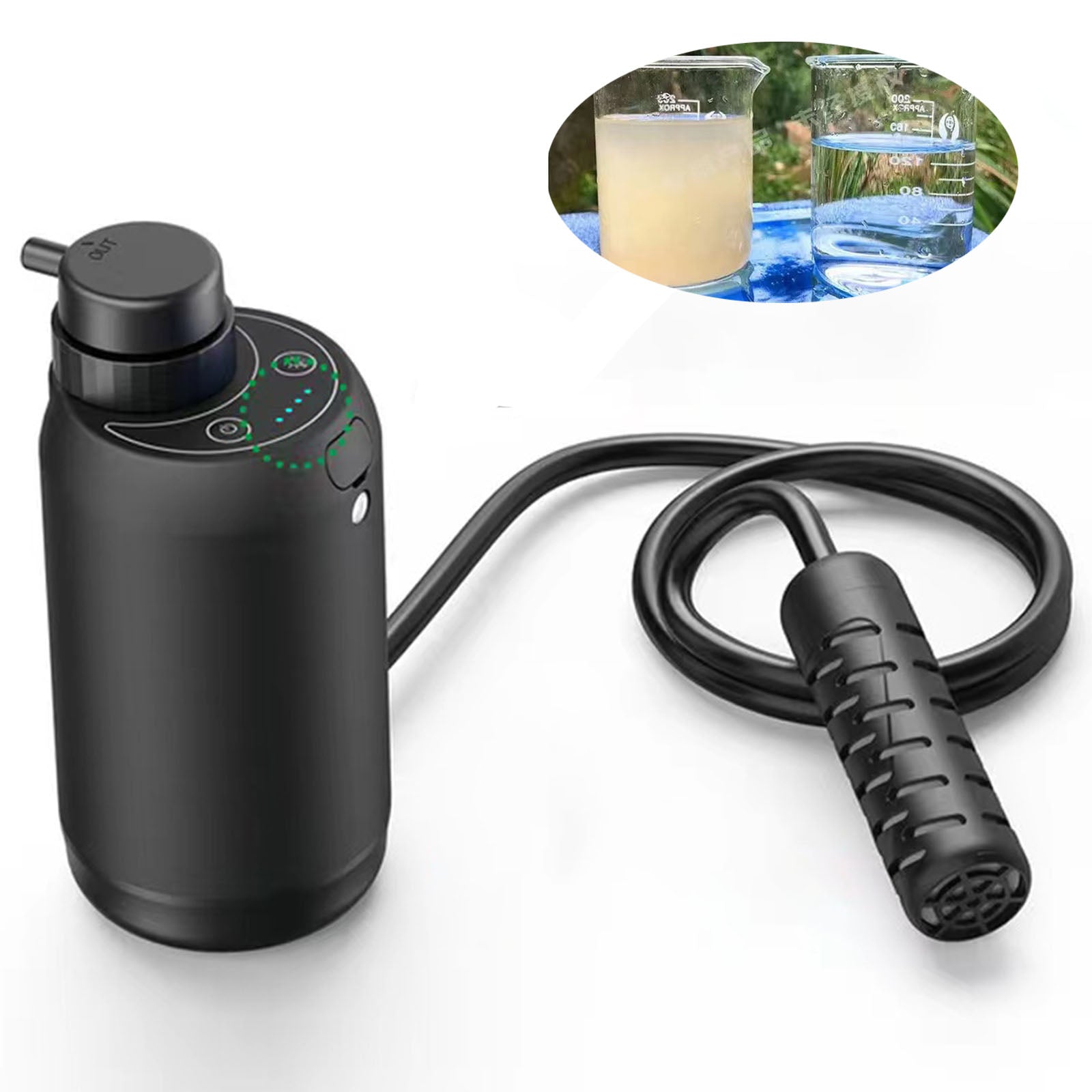Purificateur d'eau extérieur Filtre à eau portable Filtre à eau de survie  Filtre à eau de camping Filtre à eau