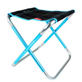 TD® Chaise pliante extérieure portable entièrement pliante en alliage d'aluminium tissu Oxford tabouret de pêche chaise de barbecue