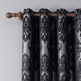 TD® Rideau occultant magnifique en jacquard style moderne avec attaches en œillets de dimension 140x220cm tendance pour maison
