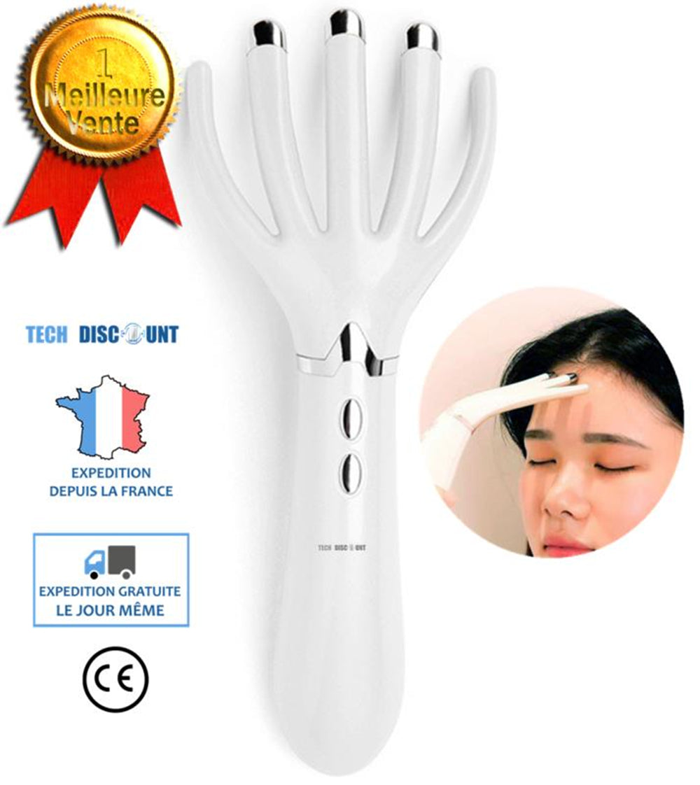 TD® gratte tete massage cuir chevelu electrique et dos chat chinois vibrant luxe masseur brosse automatique cheveux portable relaxan