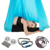 TD® Accessoires Fitness - Musculation,Dernières 4m élastique aérienne Yoga hamac balançoire Anti gravité vol Yoga - Type Lake Blye