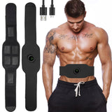 TD® Avec affichage chargeant les autocollants pour les muscles abdominaux EMS Ceinture de fitness à domicile paresseux en tissu lava