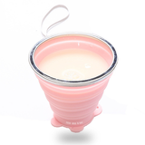 TD® Tasse eau Portable Voyage Silicone Pliante Snack Tasse Sports En Plein Air Bain De Bouche Brossage Tasse Avec Couvercle Rétracta