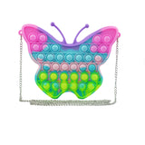 TD® Rongeur Pioneer Butterfly Bag Double face doigt  presse  bulle  musique  chaîne sac messager jouet de décompression pour enfants