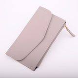 TD® Portefeuille en cuir à la mode pour femmes Sac à main à fermeture à glissière Lady Long - Sac à main A