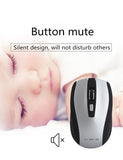 TD® Souris optique sans fil bluetooth gamer photoélectrique ergonomique silencieuse bureau grise jeu avec piles