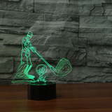 TD® Décoratif USB Golf 7 Couleurs Télécommande Illusion Optique Veilleuse 3D Visualisation Tableau Bureau Lampes 3D Glow LED Lampe A