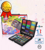 TD® Ensemble de stylos aquarelle pinceau pour enfants de 150 pièces crayons art graffiti outils de peinture bricolage boîte-cadeau