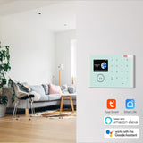 TD® Système d'alarme intelligent WIFI Alarme antivol GSM Clavier tactile sans fil Tuya APP Alarme intelligente