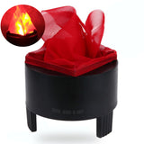 TD® Lumière flamme scène décorations d'halloween led lampe bar lumineuse électronique effet incandescent tissu flammes feu nature dé