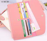 TD® Portefeuille long multi-cartes pour femme avec motif litchi étui à fermeture éclair pour téléphone portable