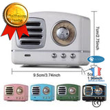 INN® Nouveau haut-parleur Bluetooth sans fil portable rétro créatif mini subwoofer petit canon en acier blanc
